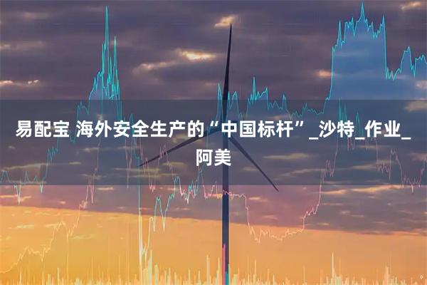 易配宝 海外安全生产的“中国标杆”_沙特_作业_阿美