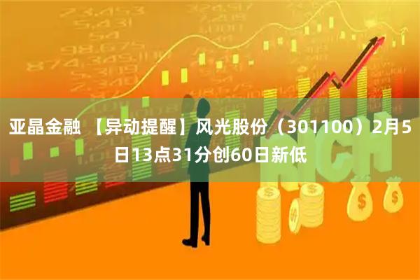 亚晶金融 【异动提醒】风光股份（301100）2月5日13点31分创60日新低